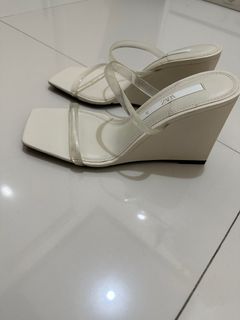 Zara White Sandals