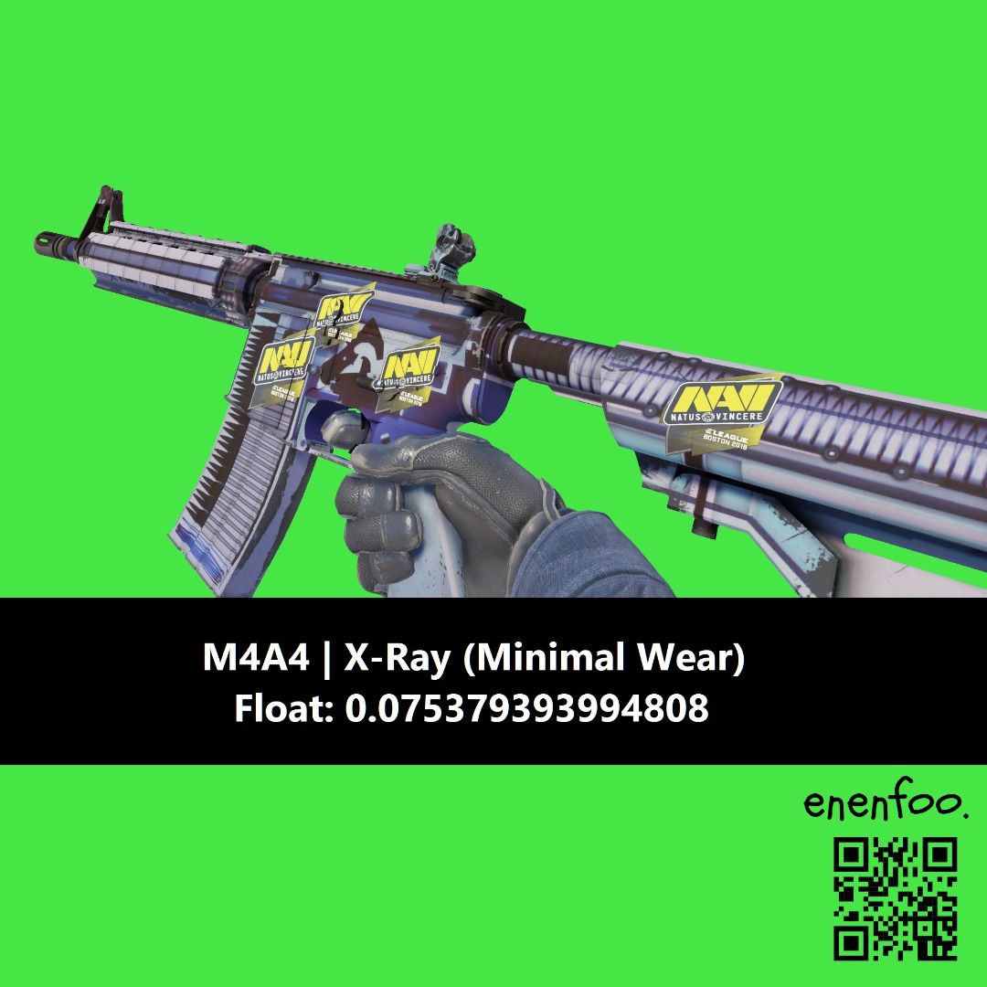(0.07FV) M4A4 XRAY MW MINIMAL WEAR M4 XRAY CS2 SKINS KNIFE ITEMS CSGO