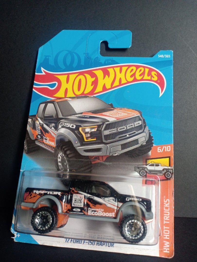17 Ford F 150 Raptor ECOBOOST Hot Wheels Hot Trucks Mini