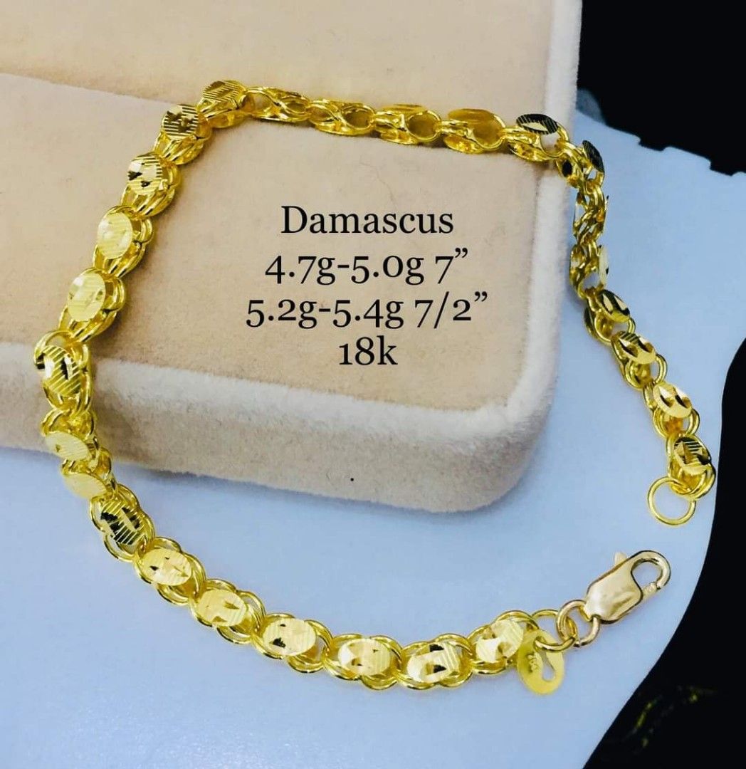 Damascus gold bracelet price on sale