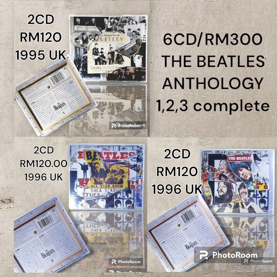 6CD - THE BEATLES ANTHOLOGY 1 , 2 , 3 complete set