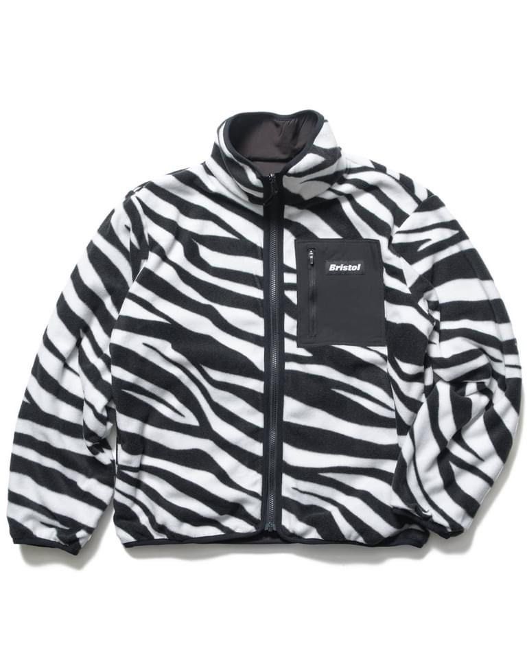 日本預訂] F.C.R.B ZEBRA FLEECE REVERSIBLE JACKET, 男裝, 外套及戶外