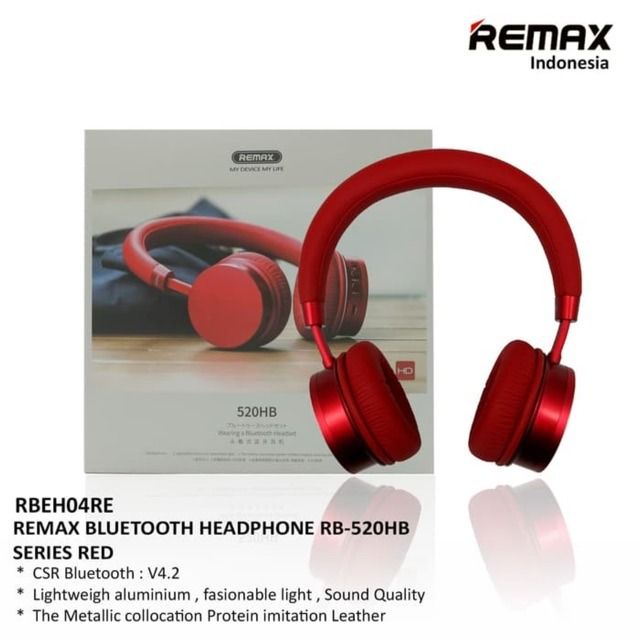 REMAX RB 520HB Stereo Music Bass Wireless Bluetooth Headphone