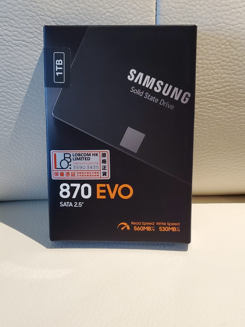 全新没有折開過未開盒Samsung Evo 870 1TB SATA 2.5