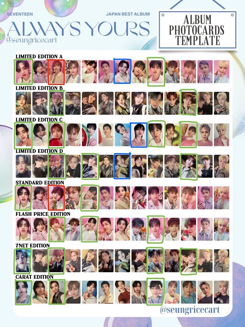 SEVENTEEN ALWAYS YOURS JAPAN BEST ALBUM CARAT Ver. Official