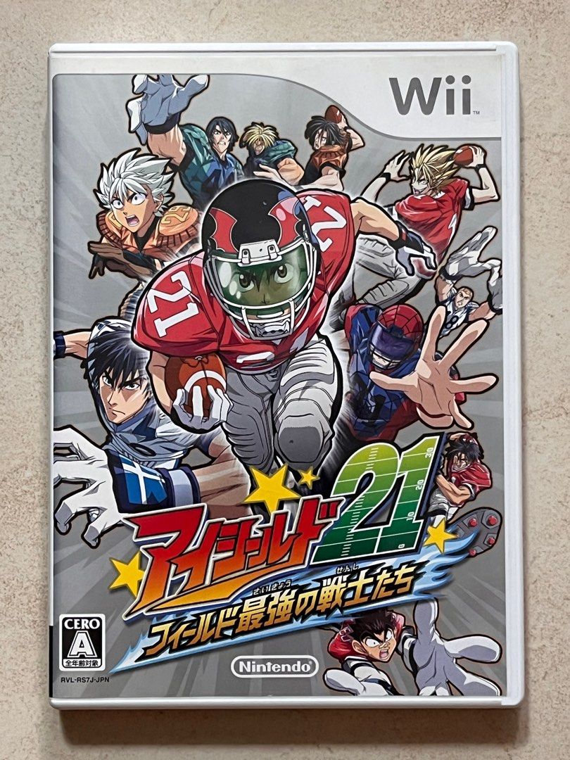 日版 WII EYE SHIELD 21 FIELD MVP 衝鋒 21 球場最強戰士們 美式欖球經典漫畫改編運動遊戲, 電子遊戲, 電子遊戲, Nintendo 任天堂 Carousell