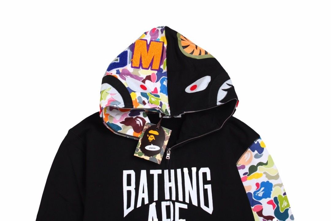 A Bathing Ape Multi Camo NYC Logo Shark Full Zip Hoodie (2023)  🇹🇼🇯🇵🇰🇷🇨🇳🇺🇸🇪🇺