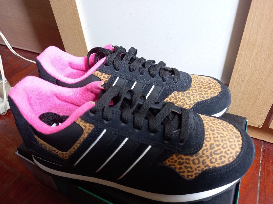 Adidas neo on sale leopard