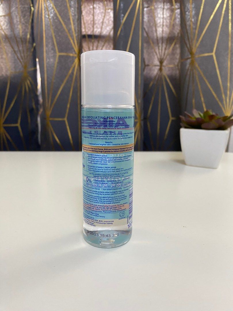 Aiken BHA PHA Exfoliating Toner, Beauty & Personal Care, Face, Face