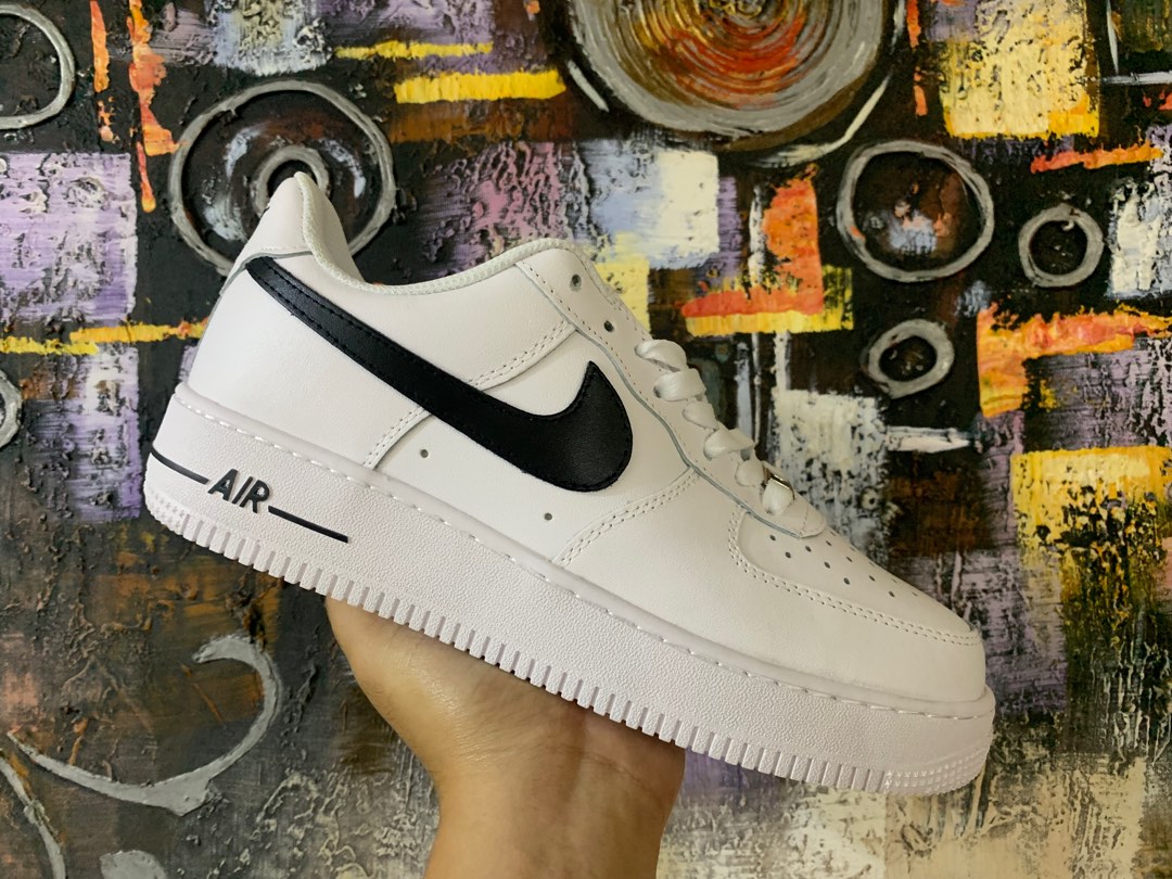 womens air force 1 white with black swoosh