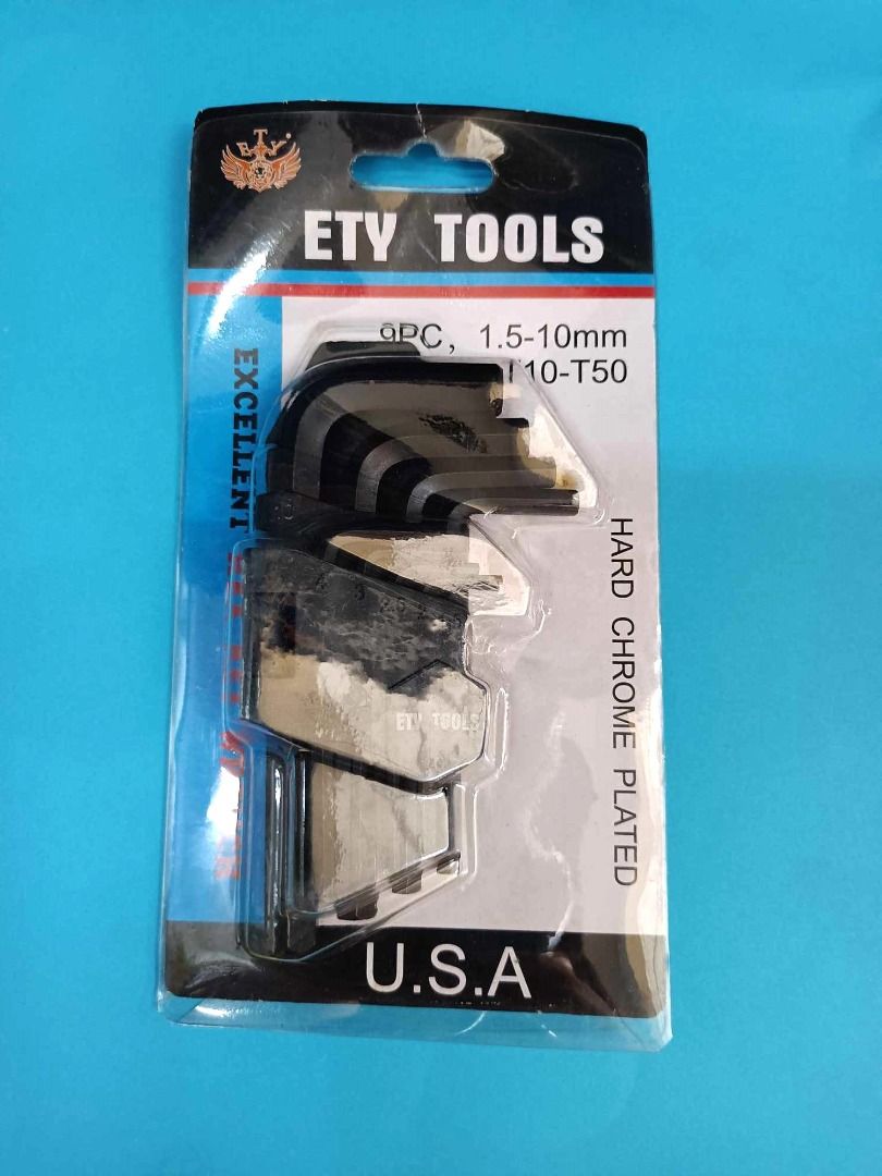 Allen Wrench Set ETY TOOLS 9pcs, Furniture & Home Living, Home ...