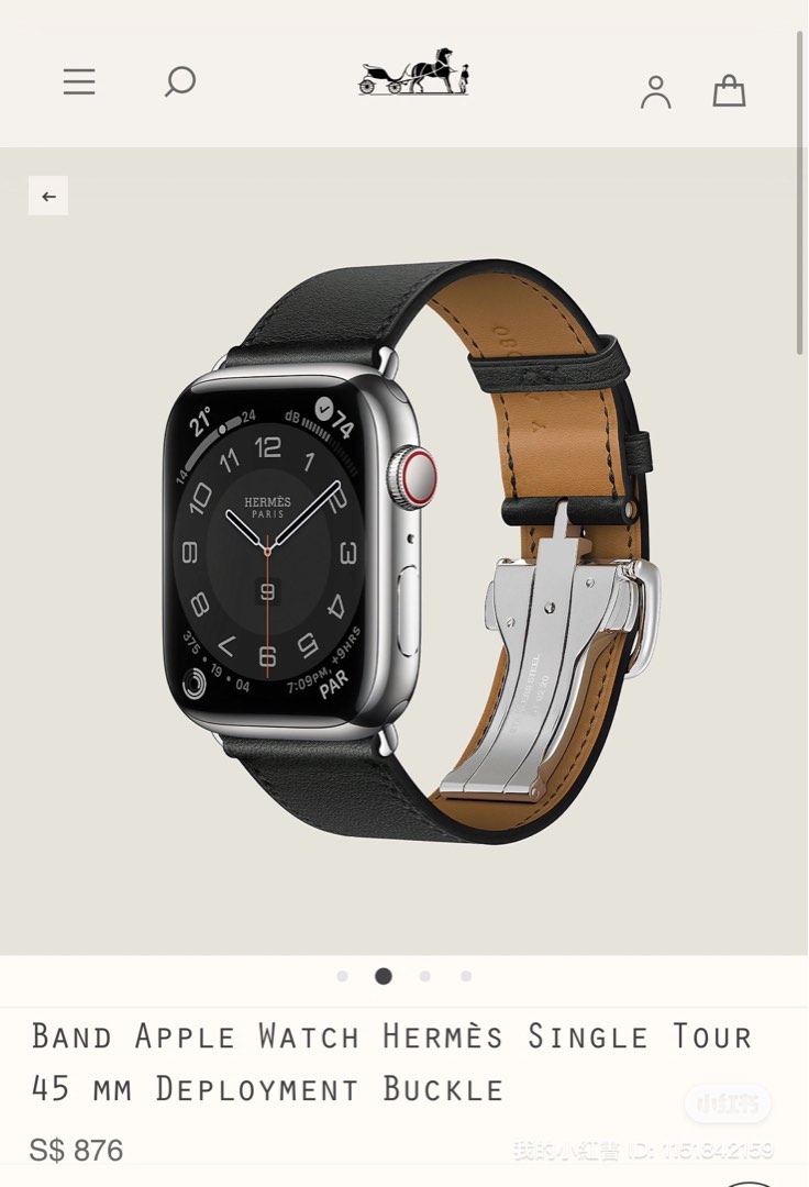 Hermes noir apple 2025 watch