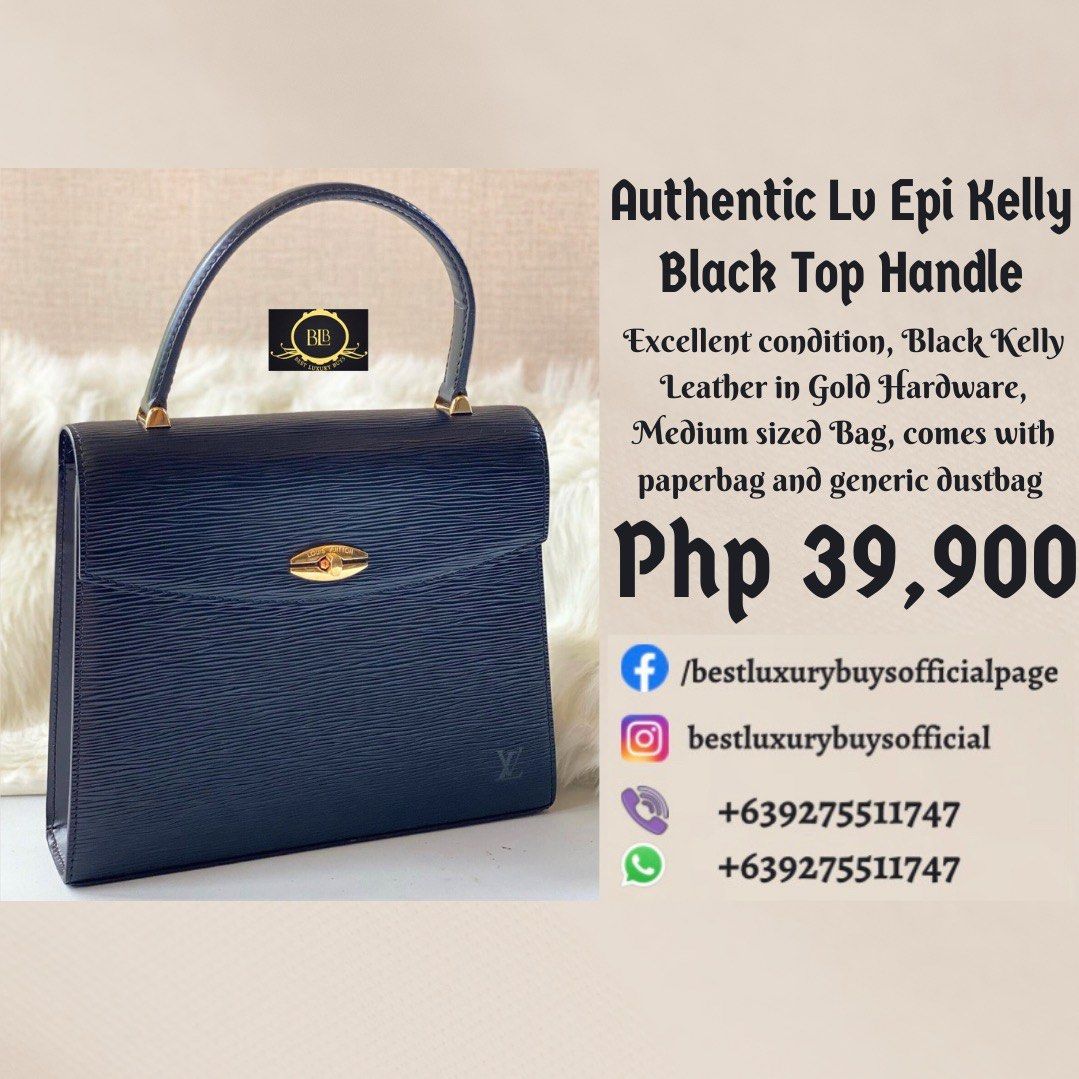 Louis Vuitton Vintage M52375 Epi Blue Malesherbes/ Kelly Tote Bag