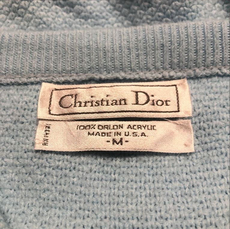 Christian dior sweater orlon sale acrylic