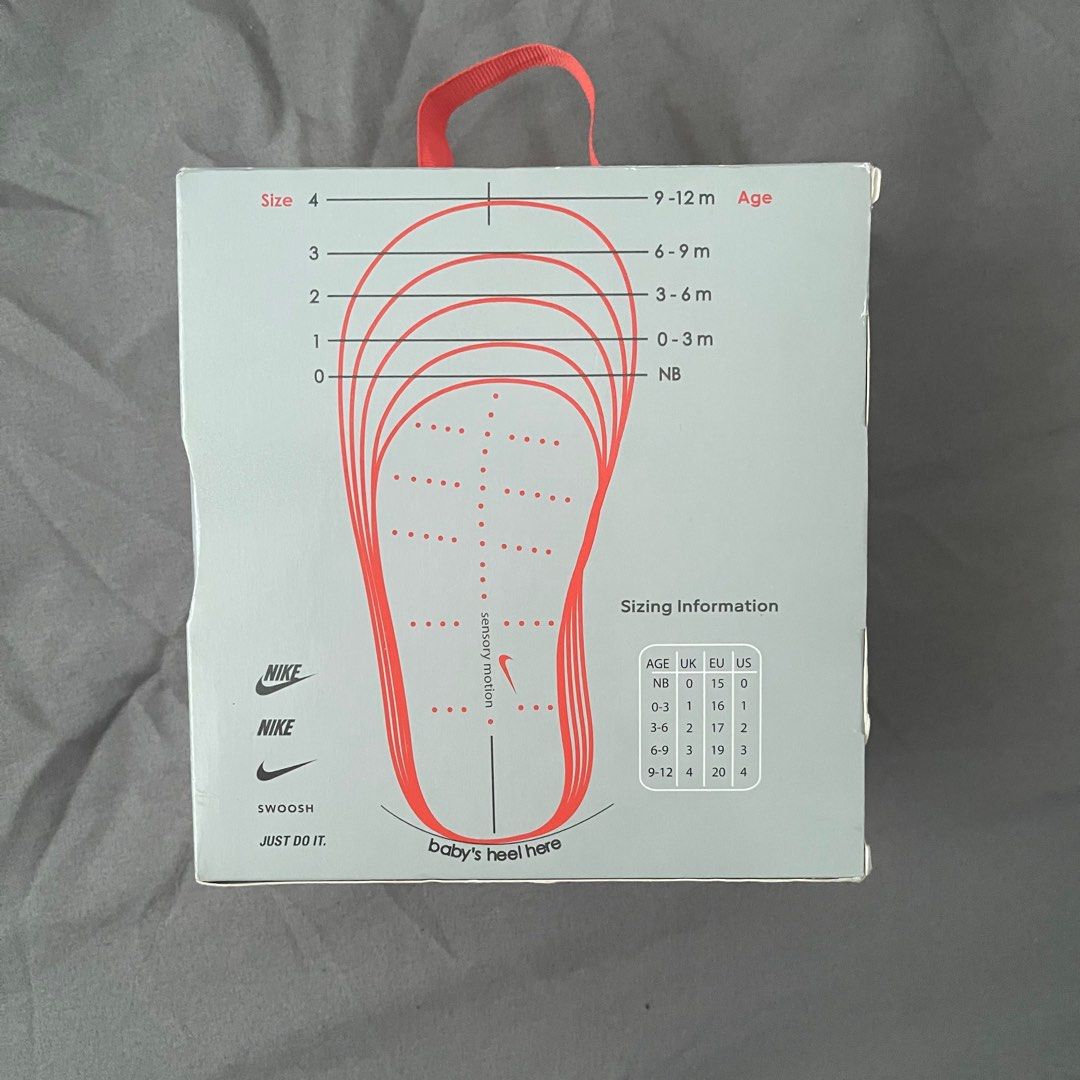 Infant nike size chart online