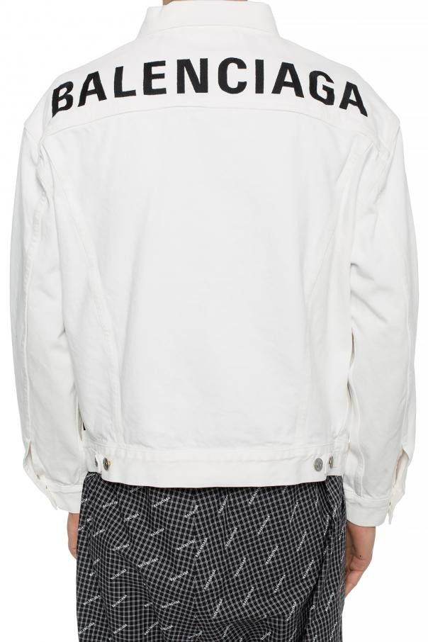 White shop balenciaga jacket