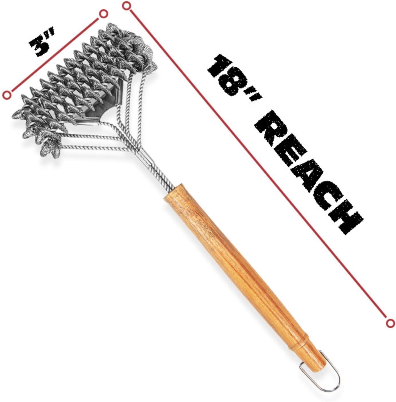 GRILLART Grill Brush Bristle Free & Wire Combined BBQ Brush - Safe &  Efficient Grill Cleaning Brush- 17 Grill Cleaner Brush for