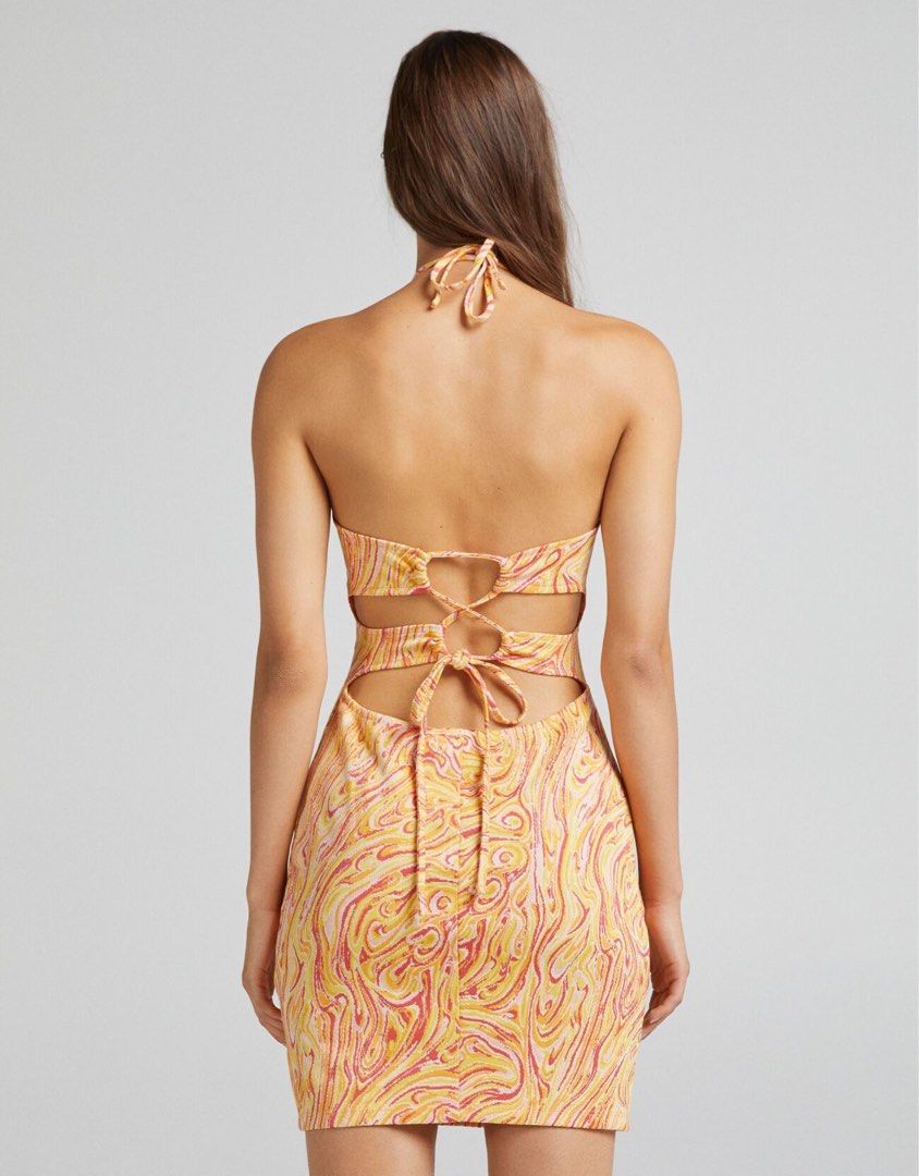 Mini online dress bershka