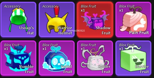Dark fruit ice fruit and flame fruit new in blox fruits, 電子遊戲, 遊戲機配件,  遊戲週邊商品- Carousell