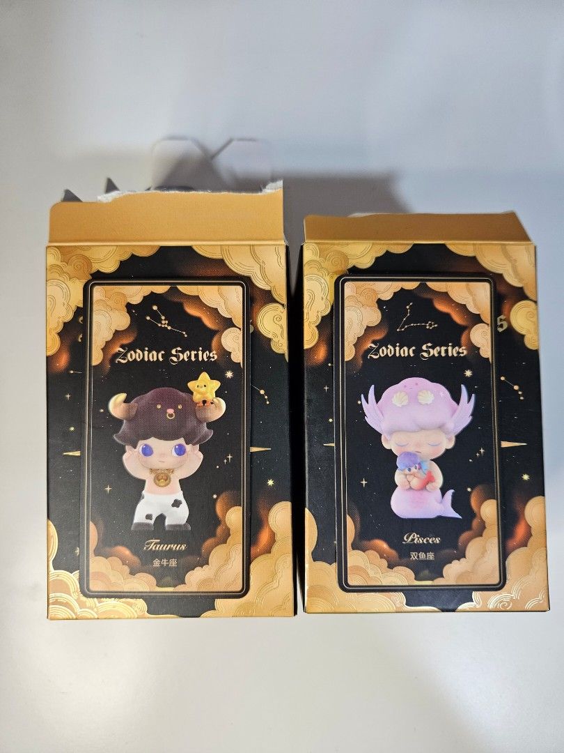 BOTH FOR $10 WTS POPMART Dimoo Zodiac Series Taurus and Pisces, Hobbies ...