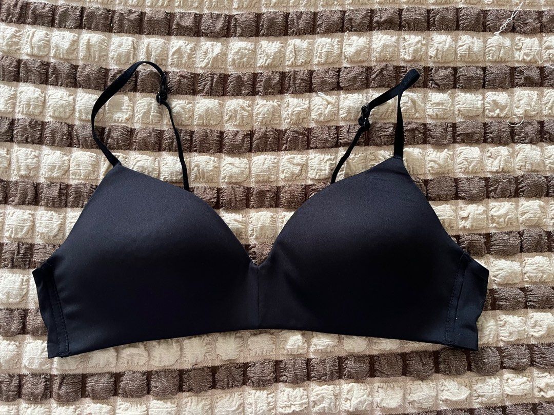 Maidenform push up bra lilac with dark blue lace-over 38 B