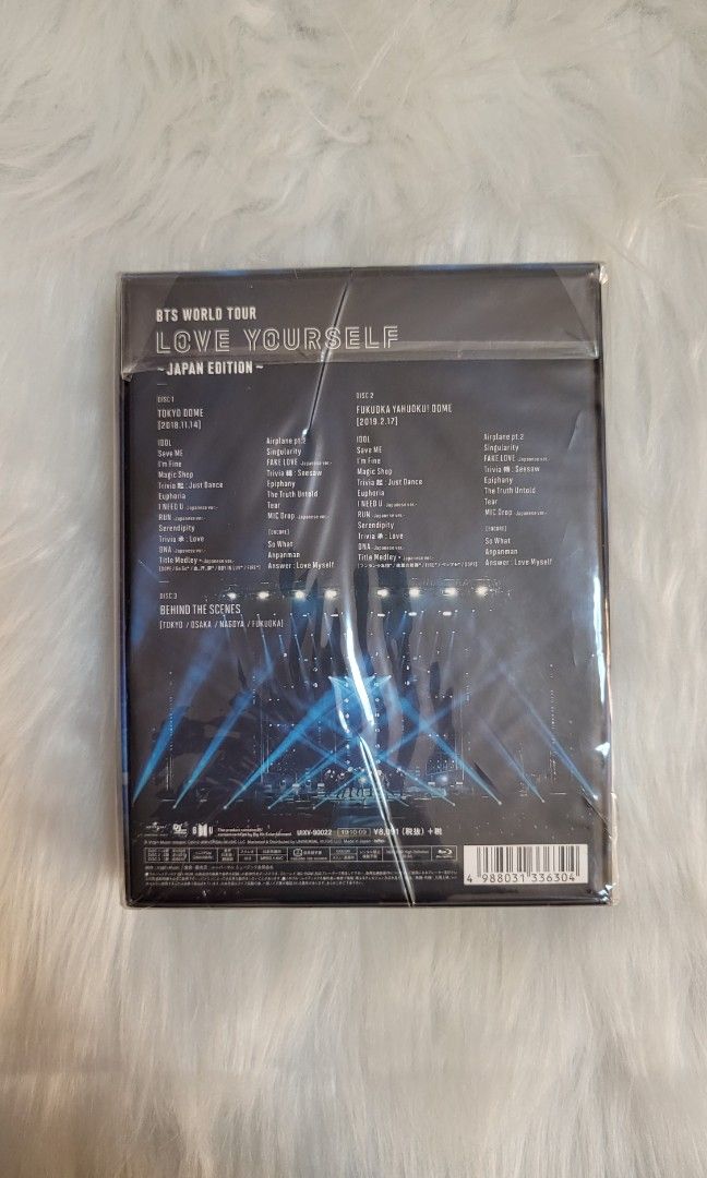 BTS World Tour Love Yourself Japan Edition Limited Edition Blu-ray