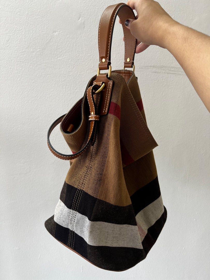 Burberry canvas bag deals