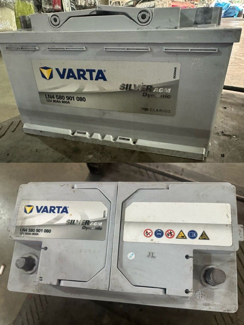 Car Battery 80AH Varta AGM Dynamic 800A, Car Accessories