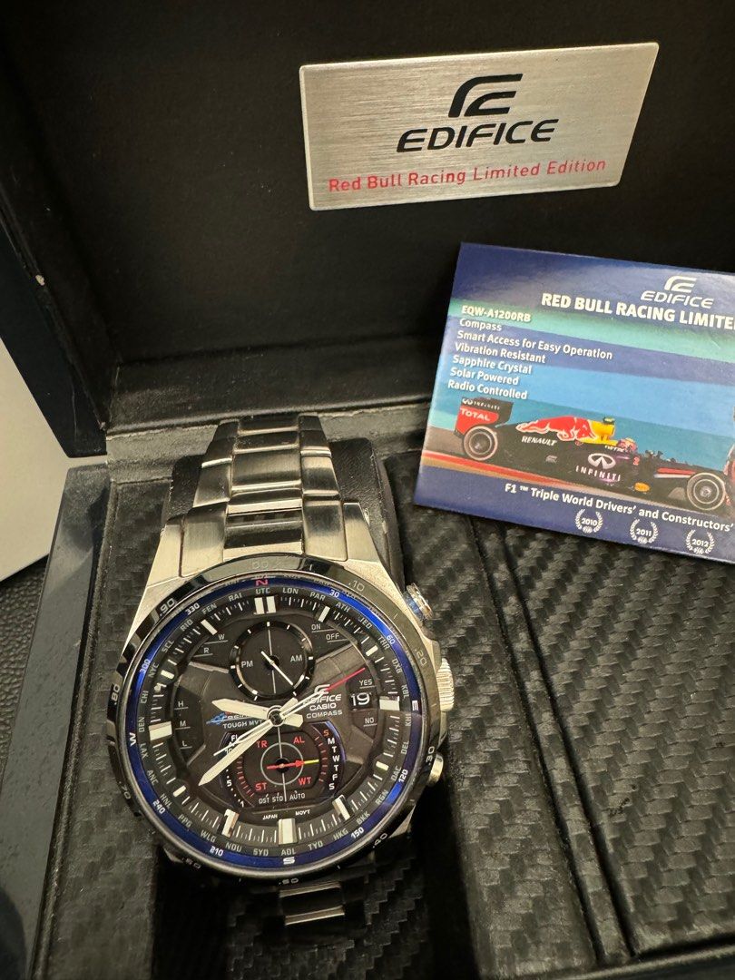 Casio edifice red bull limited edition 2012 hotsell
