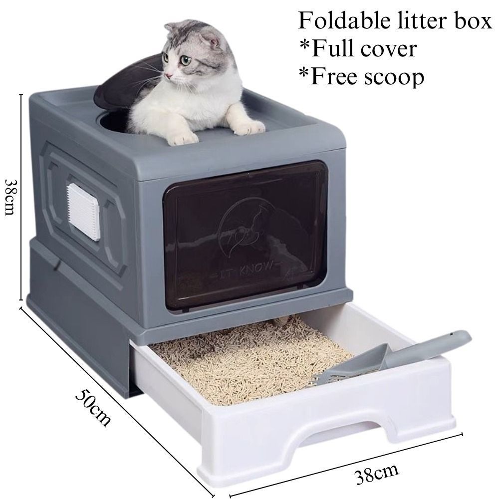 Cat Foldable Litter Box Cat Litter Box Extra Large Cat Litter Box