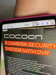 CCTV COCOON 8CAMERA SECURITY WITH DVR
