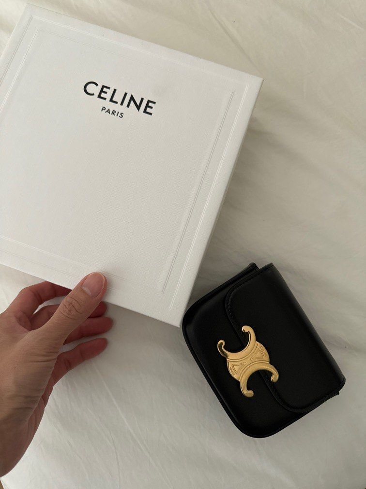 Celine MINI CLAUDE IN SHINY CALFSKIN, Luxury, Bags & Wallets on Carousell