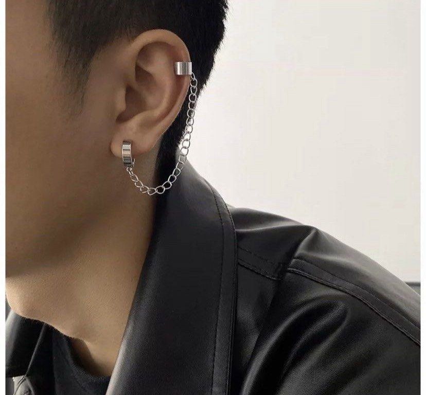 Mens chain hotsell earring