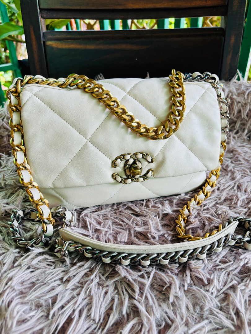 Chanel 19 sale cream