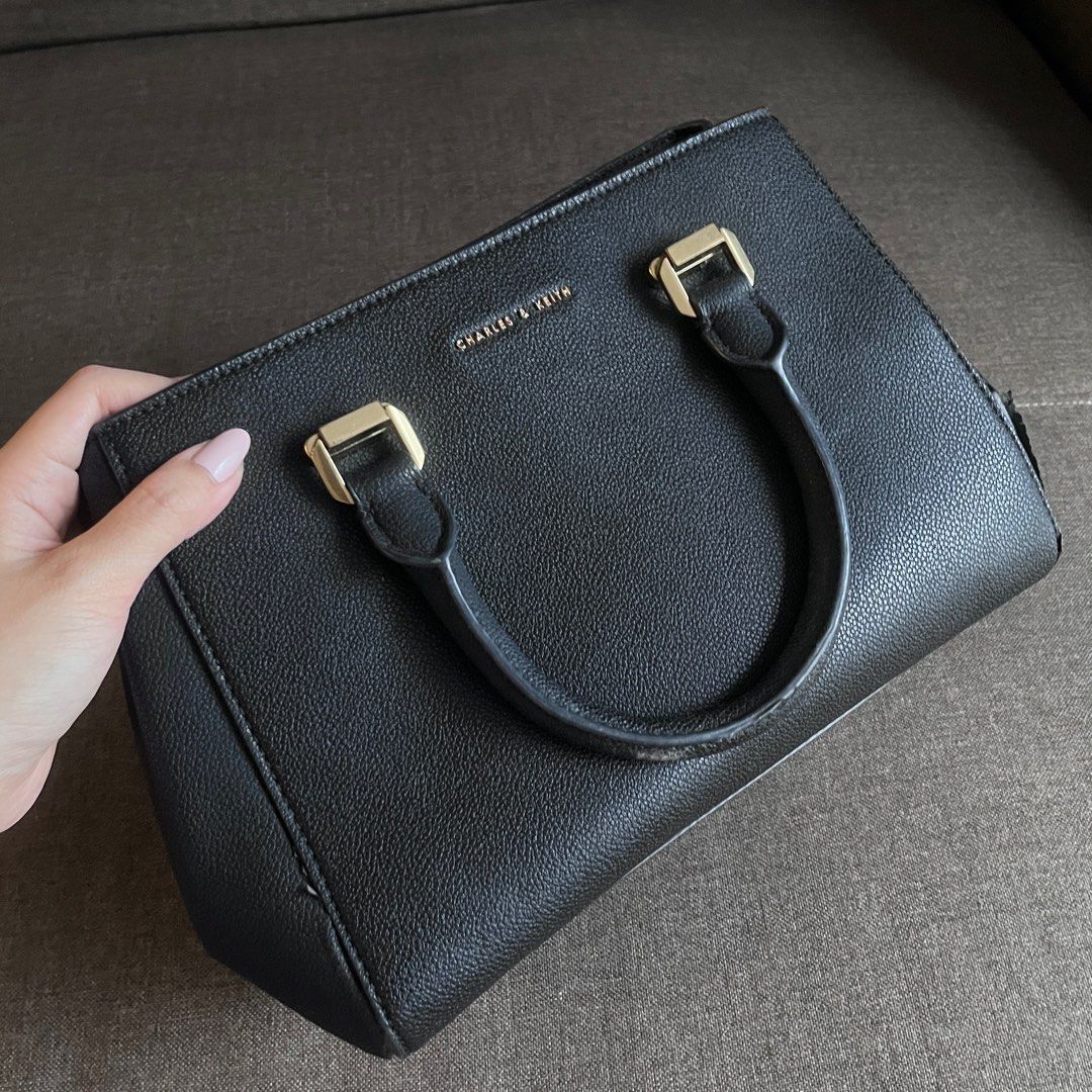 Charles and 2025 keith black handbag
