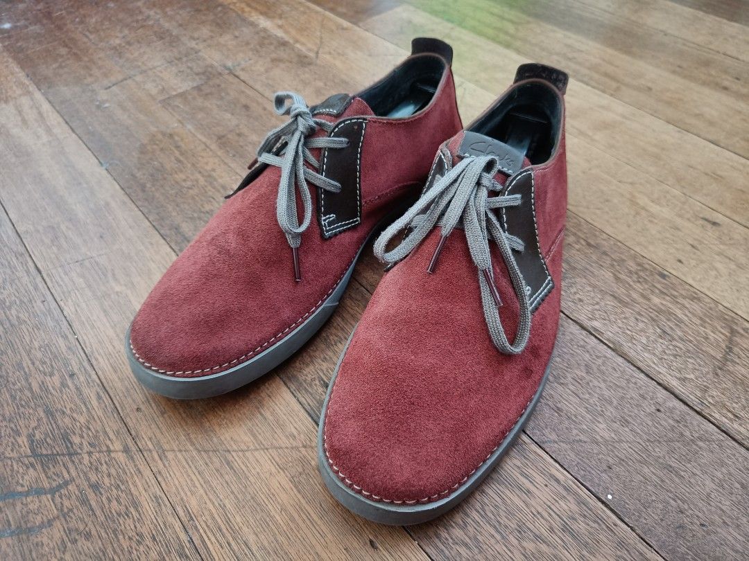 Clarks Collection Red Suede Shoe Mens (Category: Casual Shoes) located in Paranaque City. Submitted by pznt_patrick (Listing ID 1262377281, Image 3). Description: For Sale: Clarks Collection Red Suede Shoe Mens Size: 10.5 US, UK 9.5, 43.5 EU Condition: Signs of Wear. Slight fading on Suede. Cracking leather. Heal Drags. See pictures. No box. Price: 500 Php Willing to meet up. Meetups anywhere around Paranaque or Alabang. Also willing to ship. Buy