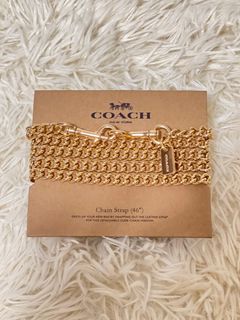 Coach C Chain Strap in Brass, Women's Fashion, Watches & Accessories, Other  Accessories on Carousell
