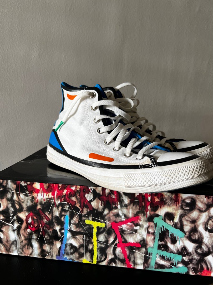 Off white converse outlet orange laces