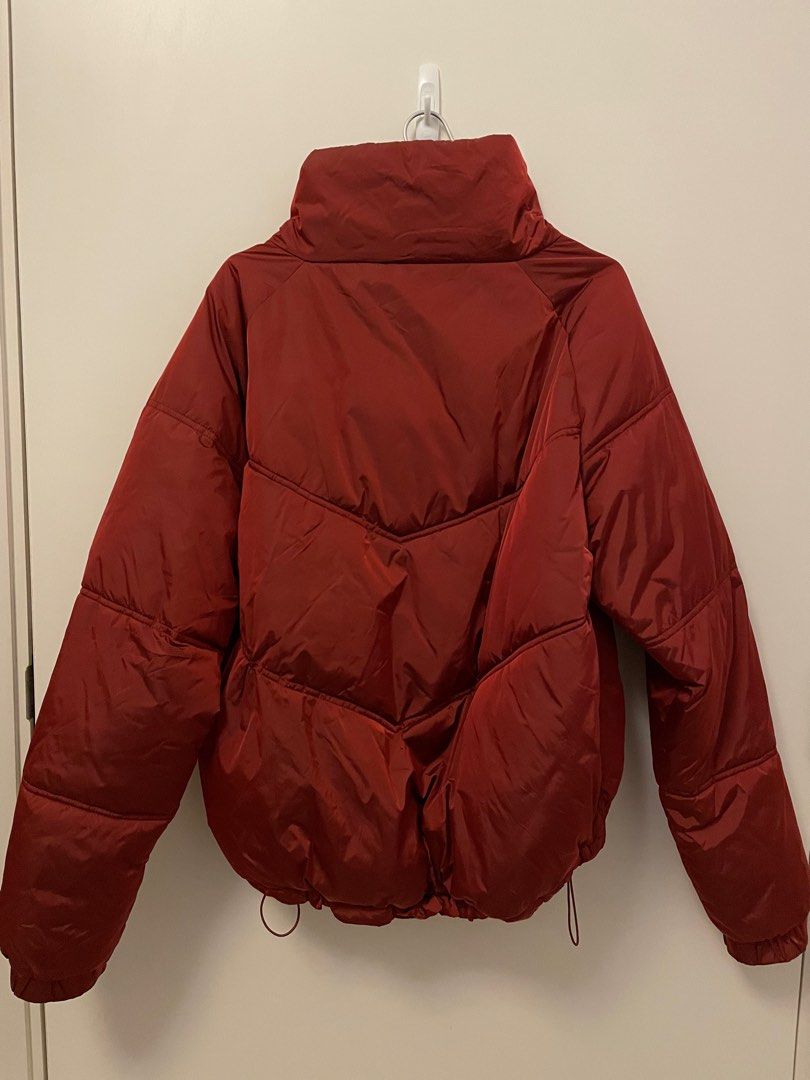 Red cotton jacket women's store
