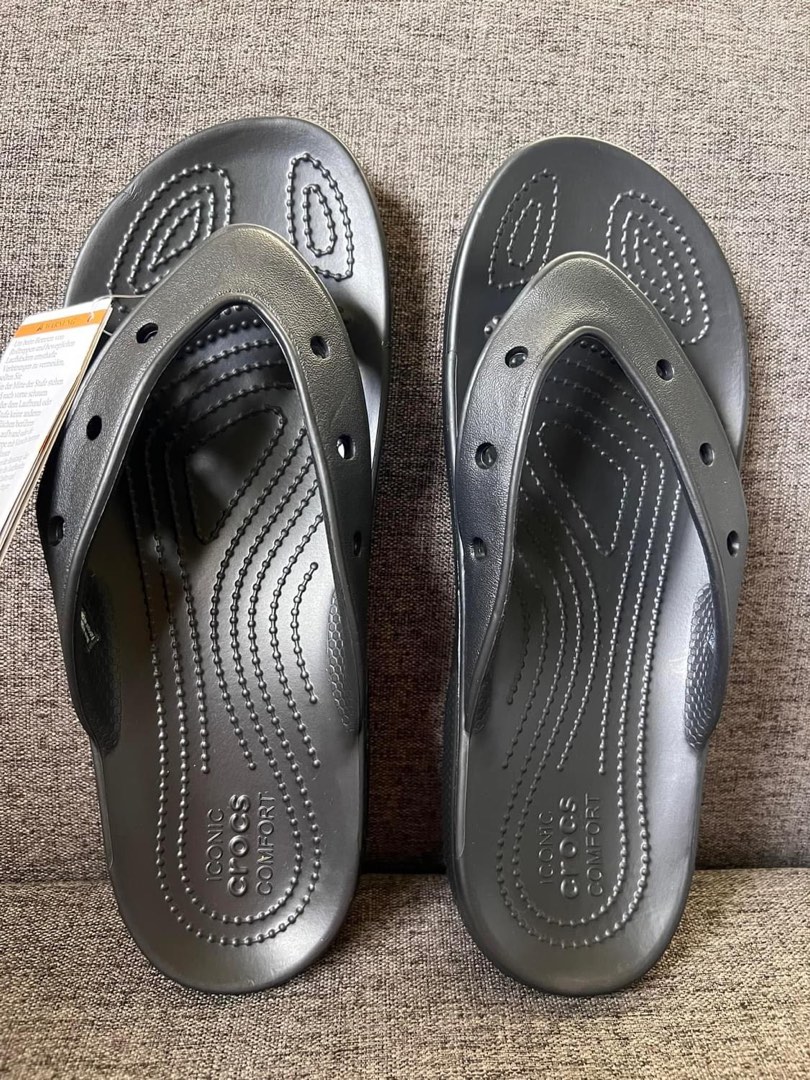 ALL CLASSIC Tobe Flip Flop - Black Croco