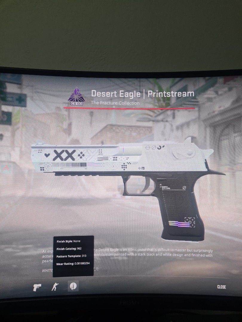 Csgo 2 desert eagle printstream MW, Video Gaming, Gaming Accessories