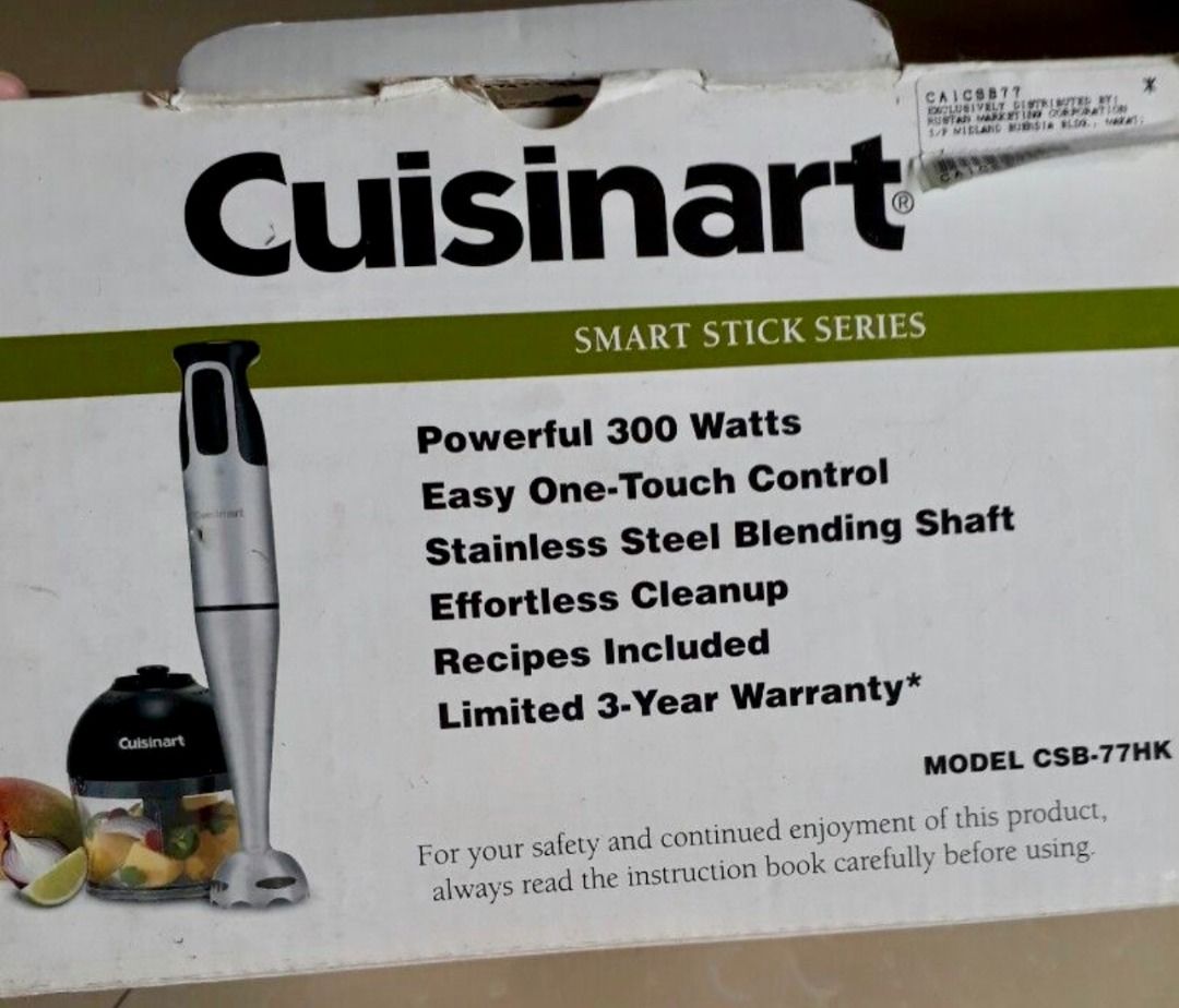 Cuisinart Smart Stick Variable Speed Hand Blender Silver CSB-179P1