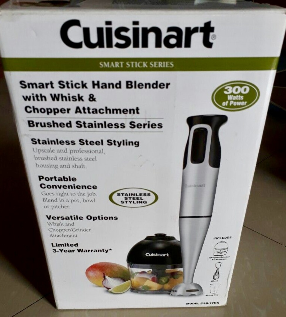 Cuisinart CSB-179 Smart Stick Variable Speed Hand Blender, Stainless Steel