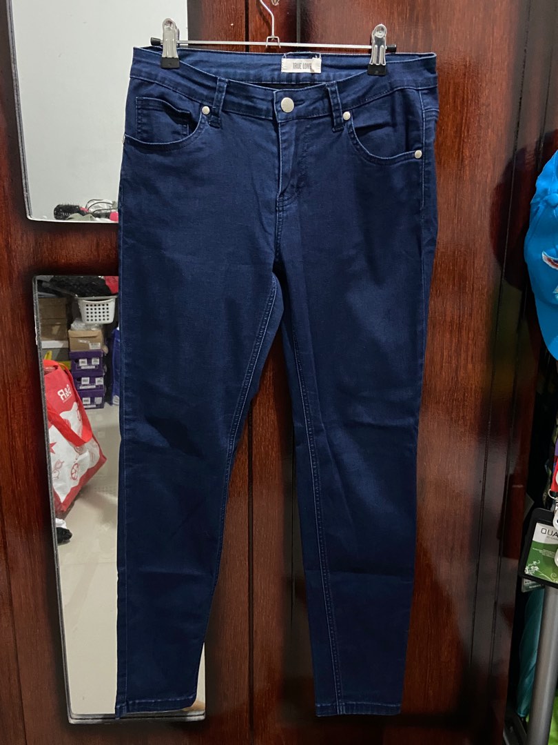 Dark Blue Jeans, Women's Fashion, Bottoms, Jeans on Carousell