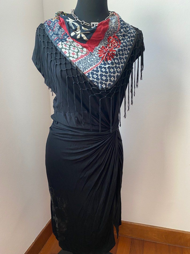 white christmas dresses Desigual Lacroix Square Tank Midi Dress main image 1