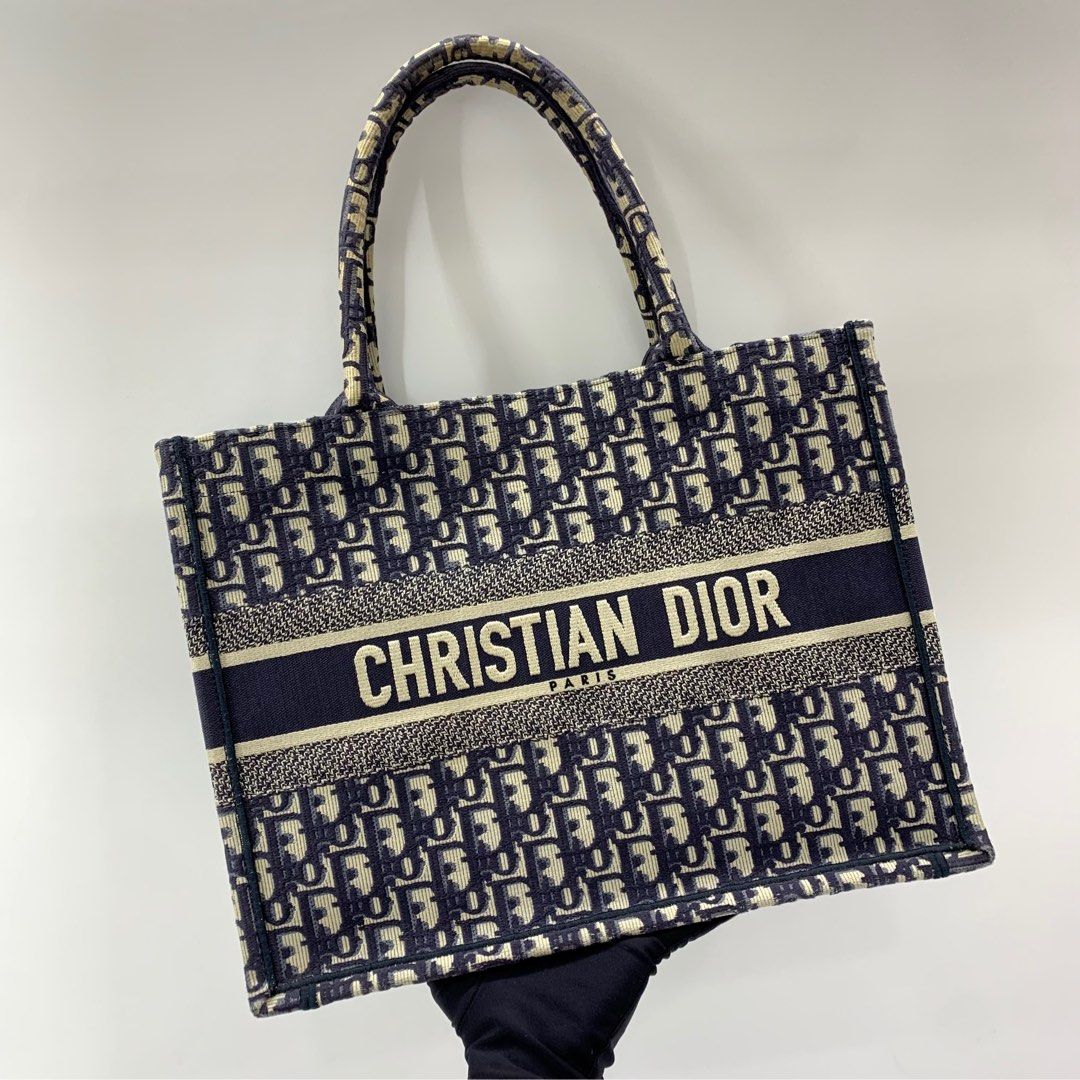 DIOR BOOK TOTE MEDIUM M1296ZRIW OBLIQUE W/CARD TOTE BAG 237036964 ;,  Luxury, Bags & Wallets on Carousell