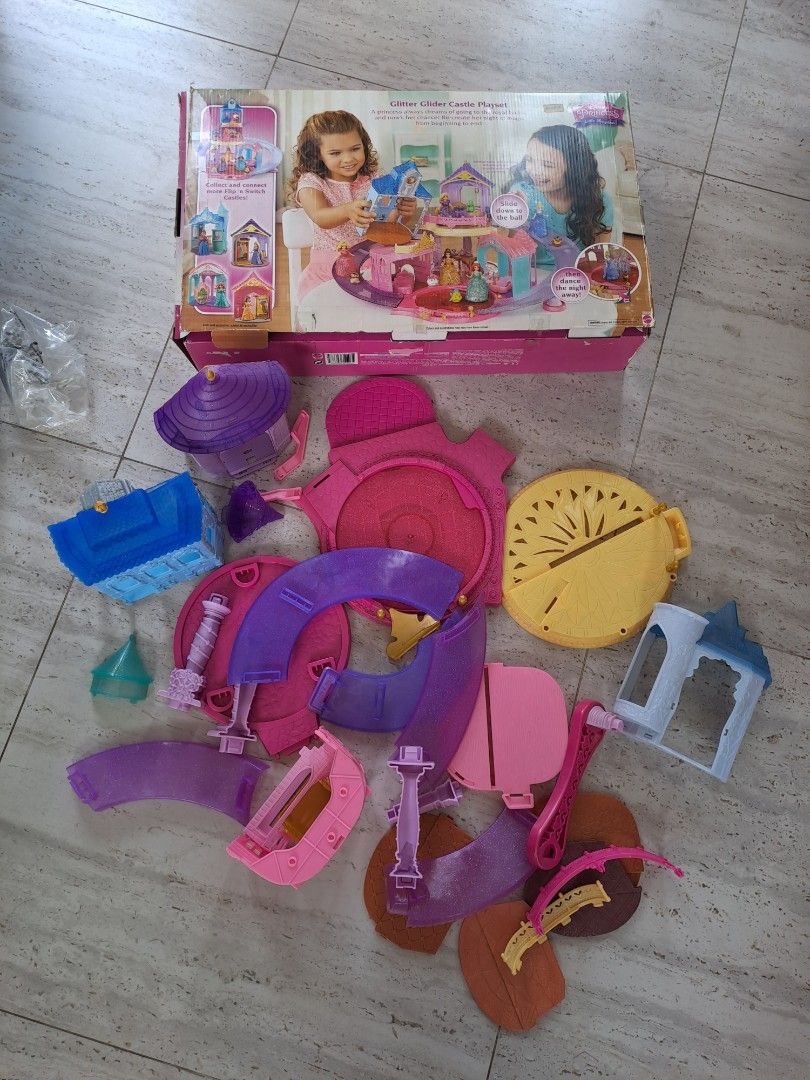 Disney Princess Glitter Glider Castle Play Set Toys And Collectibles Mainan Di Carousell 