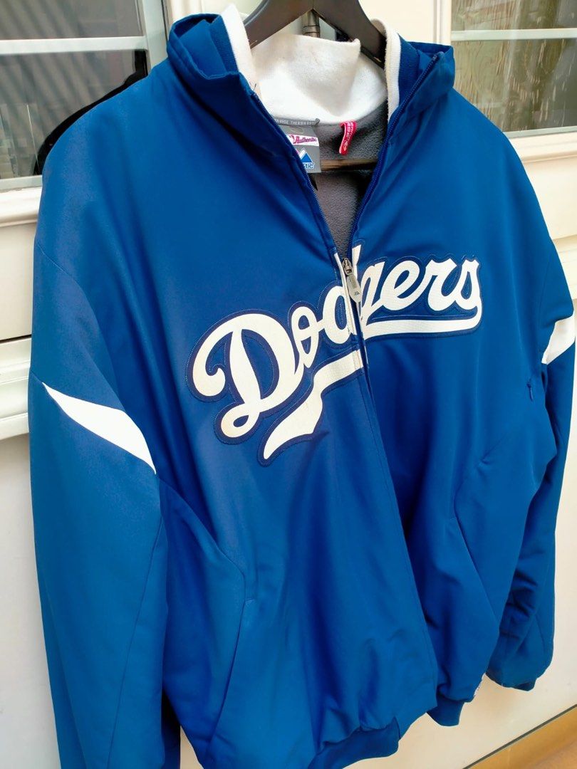 Dodgers Therma Base Jacket Authentic Majestic. Fesyen Pria Pakaian Baju Luaran di Carousell