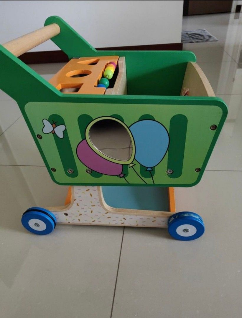 Elc wooden shopping trolley sales