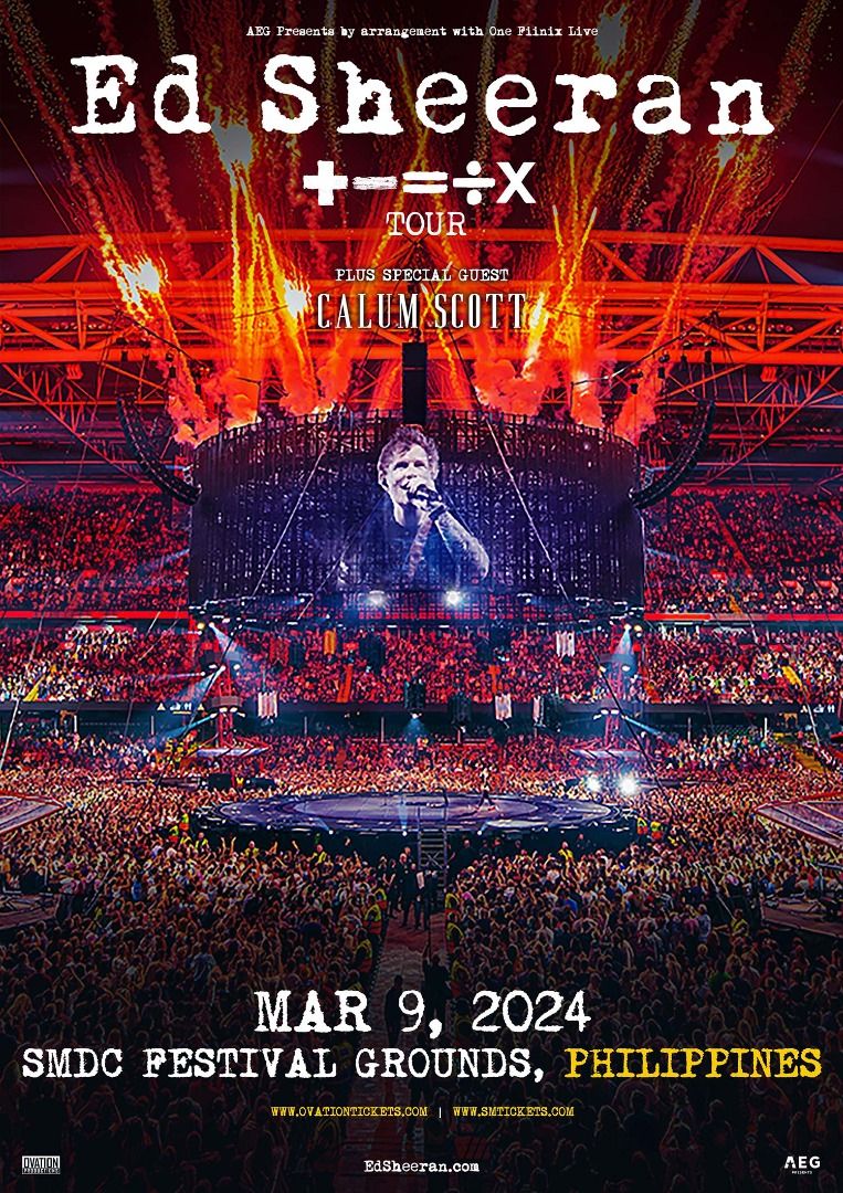 ED SHEERAN 2024 CONCERT CAT 5 TICKETS (x2), Tickets & Vouchers, Event